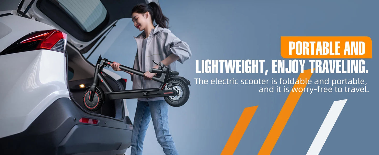 350W Foldable Electric Scooter for Adults Teens,Explosion-proof Tires,Dual Brake System,Lightweight APP Support E-scooter