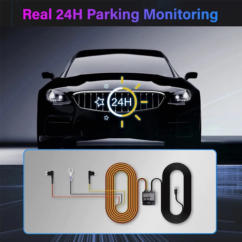 4K WIFI GPS Dash Cam Front And Rear dual Lens Wireless Dash Camera For Cars loop Recording Parking Monitor car accessories