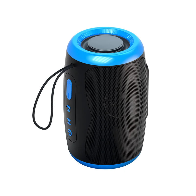 Portable Bluetooth Speaker Outdoor Waterproof Wireless TWS Radio Column Box Speaker Support TF card Stereo 3D Hi-Fi Music Player