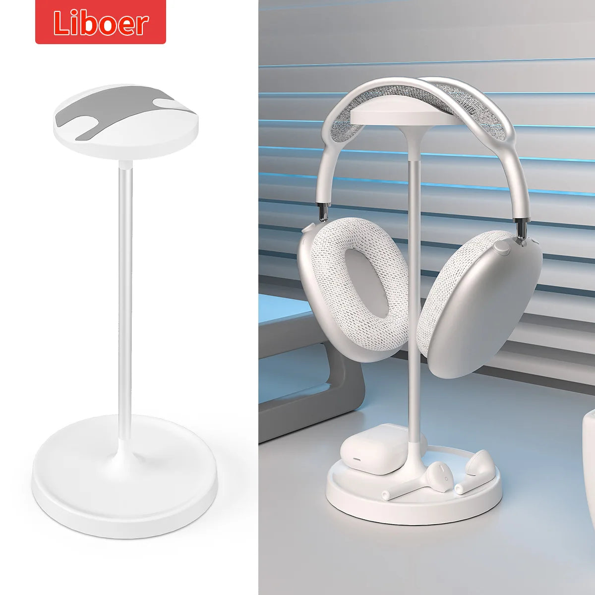 Universal Desktop Headphone Stand Aluminum Heavy Base Headset Rack Holder Support for Gaming Earphone