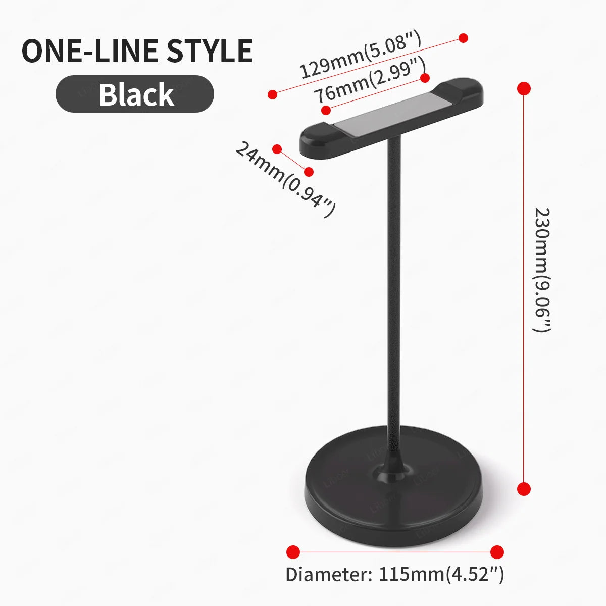 Universal Desktop Headphone Stand Aluminum Heavy Base Headset Rack Holder Support for Gaming Earphone