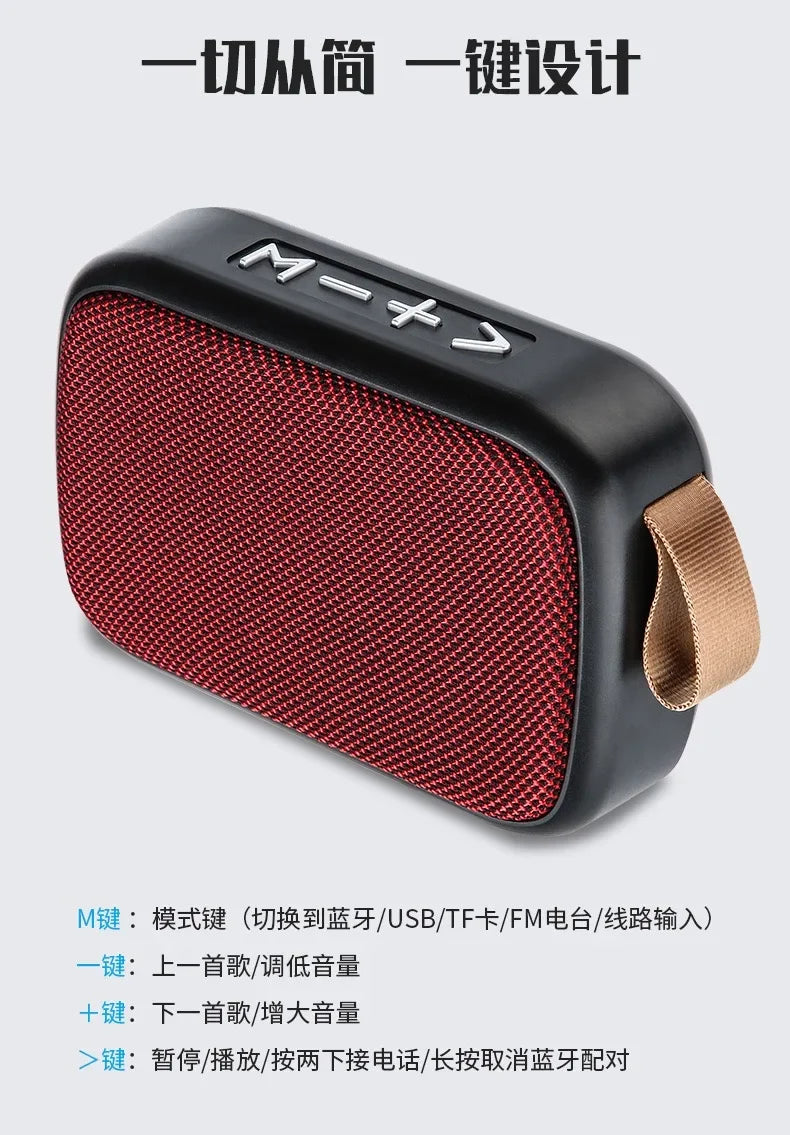 Portable Fabric Bluetooth Speaker, Wireless Connection, Outdoor Sports, Stereo Audio, Support Tf Card, Mobile Phone, Universal