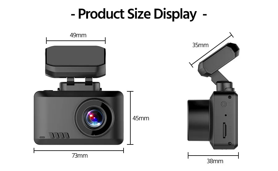 4K WIFI GPS Dash Cam Front And Rear dual Lens Wireless Dash Camera For Cars loop Recording Parking Monitor car accessories