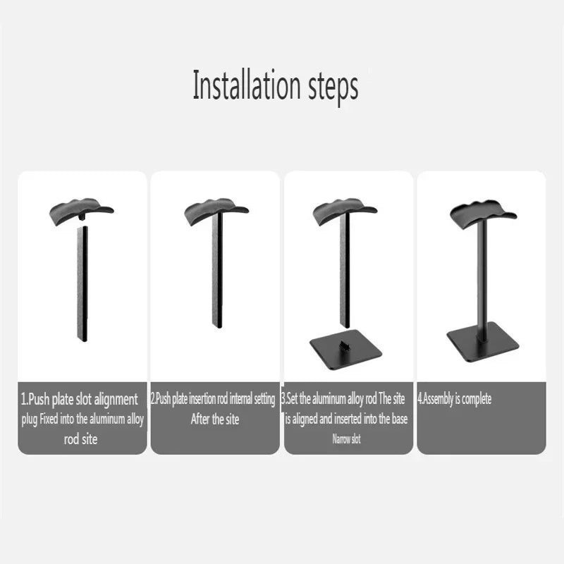 Universal Headphone Stand Aluminuim Headset Holder Aluminum Supporting Flexible Headrest Fashion Headphone Hanger Mobile Phones